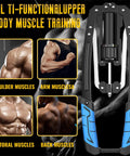 Upgraded Hydraulic Arm Exerciser With Adjustable Resistance From 22 To 440 Lbs. shows arm lever for muscle training.