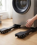 Heavy Duty Extendable Appliance Rollers With Thirty Six Upgraded Black Wheels For Moving Dryers Washing Machines Fridges And Furniture Sliding Gear under a washing machine.