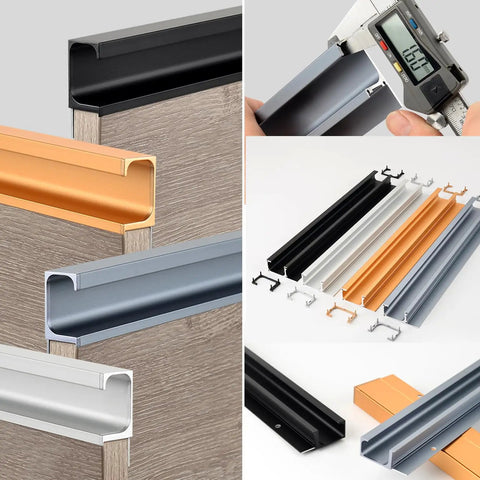 Super Slick Aluminum Fingertip Pull Handle For Kitchen Drawers And Cupboards With A Hella Tough Build That Handles Daily Hustle While Staying Rust Free And Easy Clean Adds Instant Style To Any Home Refresh