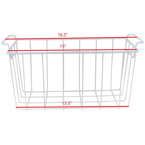 Freezer Basket Replacement For Frigidaire Kenmore Sears Electrolux 5304439835 AP3771511 1055563 AH979491 EA979491 PS979491 with dimensions.