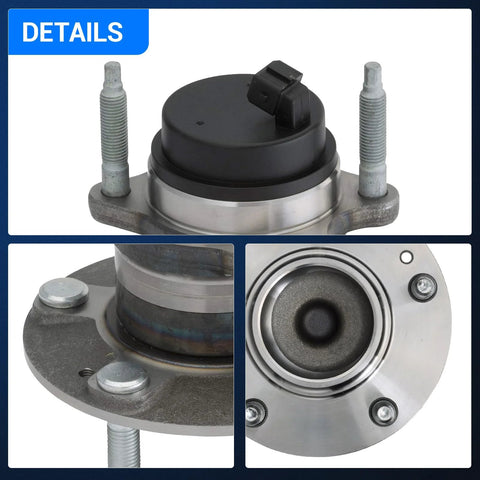 Close-up of Beefy Rear Wheel Bearing And Hub Assembly Kit For Kia Forte Koup Forte5 2010 2013 2012 2013 5 Lug With ABS