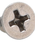 Top Tier Coffee And Espresso Machine Cross Head Flush Screw Replacement Part For No Sweat Appliance Repairs Keeps Your Morning Grind Rolling Smooth Always Direct Swap For Legacy Hardware 12985402, silver crosshead screw, close-up view.