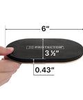 Boss Level Felt Furniture Sliders To Glide Easy On Hardwood Floors Smooth Track Floor Pads for moving. Size 6" x 3.5" black with cork base.