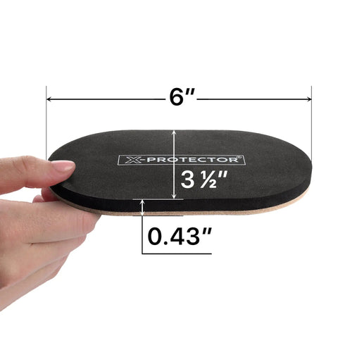Boss Level Felt Furniture Sliders To Glide Easy On Hardwood Floors Smooth Track Floor Pads for moving. Size 6" x 3.5" black with cork base.