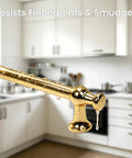Champagne Gold Cabinet Pulls Set, 10 Pack 5 Inch Center Hole, zinc alloy handle in kitchen