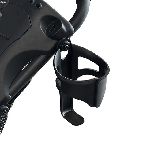 Hands Free Golf Cart Cup Holder For Easy Hydration On The Course Stable Anti Slip Drink Holder mounted on a golf cart