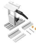 Adjustable Tool Rest Sharpening Jig For 6 Inch Or 8 Inch Bench Grinders And Sanders with aluminum miter slides and hardware.