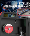 Flux Core Gasless MIG Wire For DIY Welds E71T GS Mild Carbon Steel.035 Inch Diameter 2 Pound Spool with welder.
