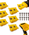 6 Pack Tool Holder For M18 M18V Cordless Tools Snap Fit Tool Organizer With Wall Mount, screws, and drill holder