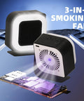 DIY Solder Smoke Absorber And Portable Fume Extractor, 15000RPM High-Flow Fan for soldering with LED light and cooling