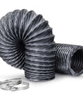 Heavy Duty 3 Inch By 6 Ft Flexible Nylon Heater Vent Hose For 2KW 5KW 8KW Heaters Tough As Nails Wear Resistant Tear Proof Fire Resistant
