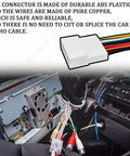 Plug And Play Car Stereo Wiring Harness Kit With Antenna Connector And Steering Wheel Control Adapter for easy installation.