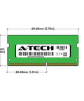 Diagram of 16GB DDR4 RAM Kit 2666MHz SODIMM For Laptops And Notebooks PC4-21300 PC4-2666V Unbuffered NonECC 1.2V 260Pin 4x4GB