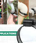 Stainless Steel Hose Clamps Kit 175 Pieces Adjustable From Quarter Inch To One And A Half Inch 6 To 38 Millimeter shown in diverse uses