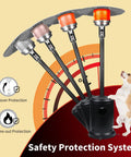 Powerful 50,000 BTU Propane Patio Heater on Wheels with safety protection system and tip-over and flame-out features shown.