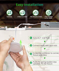 Installation guide for 24 Pack 4-Inch Recessed LED Can Lights With 6 CCTs Selectable From 2500K To 5000K, 750LM Brightness, Dimmable
