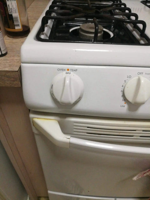 Thermostat Oven Knob Replacement For GE And Hotpoint Range Ovens White Control Knob Fits WB03K10036 on gas stove