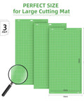 HTVRONT standard-grip cutting mats, 3-pack, 12x24 in green adhesive mats for Cricut Maker/Explore