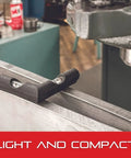 Cross Leveling Tool With Dual Vials At Right Angles For Quick Squareness Checks Cast Iron With Satin Nickel Finish 2 3 4 Inch Square Tool shown on metal workbench
