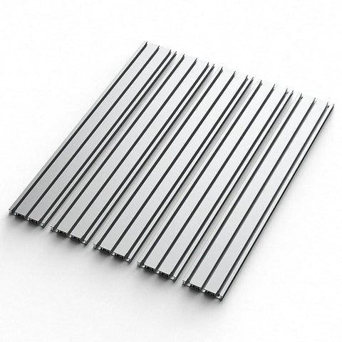 Top view of 6060 Aluminum T Slot Spoilboard Extension For CNC Router Compatible With PROVerXL 4030 XY Axis Extension Kit 840 X 600 X 15mm