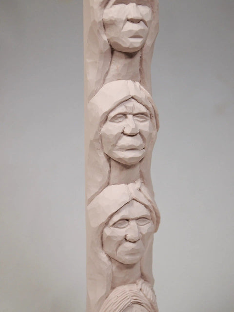 Learn To Carve A Native American Chief Face With A 12 Inch Hand Cast Resin Study Stick Kit Includes Harold Enlow Guidebook