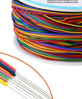 280M 30AWG Copper Test Wire With Eight Color Insulation Eight Wire Bundle Tinned Copper Core 0.25mm Conductor