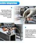 Rock Solid Magnetic Ground Clamp For Car SUV Truck Making Tack Welds And Cuttings Perfect Welding Support Tool With Copper Conductors on steel surface