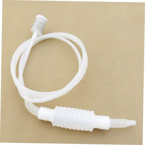 Blocking Filter Tube Siphon Front Screen For Oil Water And Liquid Transfer For Aquariums, Lawn Equipment, And Emergency Gas Extraction, Easy Siphon Pump With Anti Blockage Design For Safe, Mess Free Manual Transfer, white plastic tube