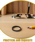 Top Shelf 4Pc Replacement Rubber Drive Belt Kit For Planer Machinery, 218Mm Perimeter, tight fit black rubber band on workspace.