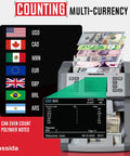 Boss Level Bank Grade Money Counter For Mixed Denominations With Printer Enabled Fast And Secure Counterfeit Detection in use