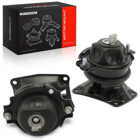 Tough As Nails Engine Motor Mount Kit Pair For Honda Accord And Acura Rlx Tlx 2008 To 2019 V6 3.5L set with black rubber and steel.