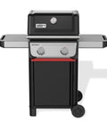 Front view of Propane Grill For Outdoor Cooking And BBQ With 2 Burners Black Finish Porcelain-Enameled Cast Iron Grates And Snap-Jet Ignition Ready To Grill Like A Pro