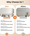 Comparison of white 3D brick wall panels and flat wall stickers for home use