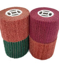4 Pack Pro Grade Abrasive Burnishing Drum Wheel Set With Sandpaper For Metal Rust And Paint Removal, 4.7 X 4 Inch Surface Conditioning Tool