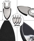 246 Piece Oscillating Tool Sanding Pad Kit With 3 Multitool Pads And 3 Finger Pads Includes 120 Finger Sandpapers and 120 Triangle Sandpapers Grit Range 60 to 320 for Wood Plaster Metal and More Works With Most Tools