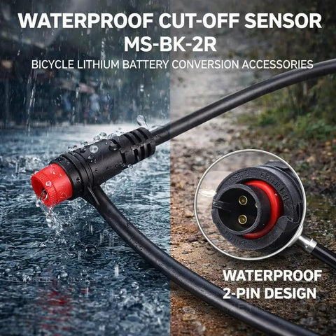 Electric Scooter Brake Sensor Cable For Controller And Cutoff Switch Durable Flexible Brake Sensor Wire Wide Voltage Range 12V To 72V Easy Install No Fuss High Compatibility For Electric Scooter Brakes