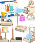 STEM Science Kits For Kids Ages 8 To 13, Five-Pack 3D Wooden Puzzle Builds, DIY Educational Building Toys For Boys And Girls, Fun Engaging Projects And Hands-On Learning, Brain-Boosting, Perfect Birthday Gift Idea, five wooden models
