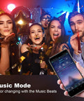Group enjoying party with Led Strip Lights for Bedroom 49.2 Feet Color Changing Rope Lights With Music Sync Remote or App Control