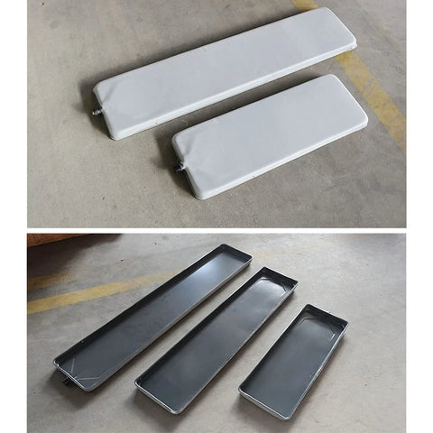 Heavy Duty Condensate Drain Pan Kit With Durable Plastic Tray And Drain Fitting For Efficient Water Collection And Release