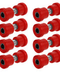 Golf Cart Bushing Sleeve Kit 8pc front and rear leaf spring replacement rubber and plastic bushings beefed up suspension upgrade for easy install