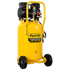 15 Gallon Air Compressor With 2 HP Twin Cylinder Vertical Tank 4.5 CFM At 90 PSI Quiet 66 dB Oil Free 125 PSI Max in yellow