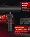 Ford F Series TPMS Sensors Pre Programmed Replacement For F150 F250 F350 And Escape OE Spec 9L3Z-1A189-A No Hassle Install Ready To Activate With Scan Tool For Accurate Tire Pressure Monitoring. close-up black sensor with stem