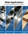 Wide applications of Beast Mode Belt Grinder 2.2Kw 9 Speed Benchtop Polisher for deburring and polishing metal and wood.