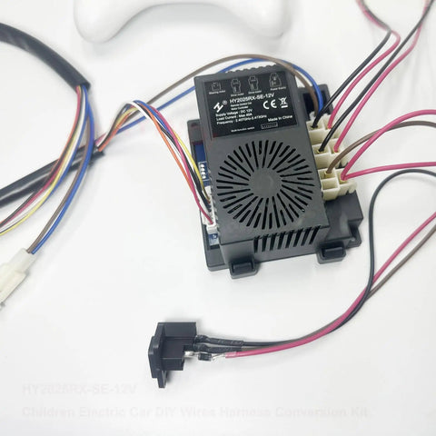 12V Harness Conversion Kit For Kids Ride On Toys DIY Upgrade Set With 40A High Load Controller and Remote Box wiring and controller