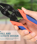 Pro Grade Heavy Duty Wire Rope Crimp Tool For Aluminum Ferrules 0.1-0.5mm 0.5-1.0mm 1.0-2.0mm 2.2mm 6.8 Inch With Four Cavities Crimp Cutter For Railings Decking Picture Hanging Double Barrel Ferrules Rust Resistant CrMo Steel, hand-held