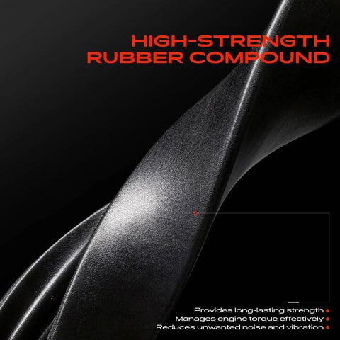 Close-up of high-strength rubber compound, designed for Front Torque Strut Mount For Smart Fortwo 2008 2015 1.0L Battery EV OEM Replace Plug And Play Install Dial In Perfect Geometry For Smooth Commutes And Rock Steady Handling.