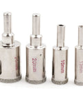Professional Diamond Tipped Drill Bit And Hole Saw Set Built Tough For Masonry Stone Tile Granite Marble Glass 25mm 20mm 15mm 13mm bits.