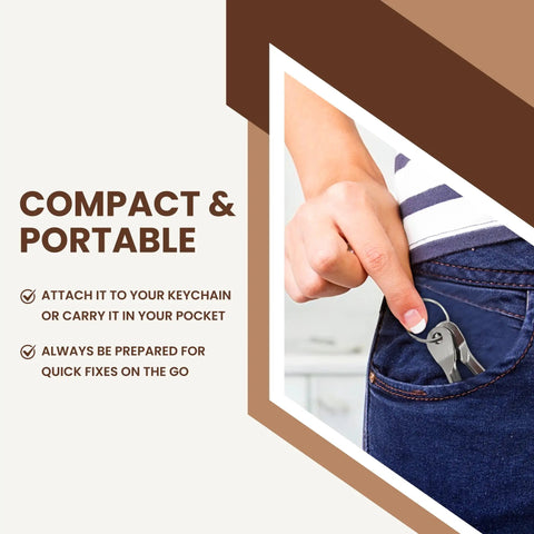Hella Handy Pocket Screwdriver Set Pack Of Two Keychain Multitool Everyday Gear Portable Repair Kit for easy access in a pocket.