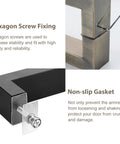Heavy Duty Stainless Steel Door Pull Handles Set For Wood And Metal Doors With Double Sided Carved Pattern Anti Rust Finish Durable Entrance Handle For Indoor And Outdoor Use Commercial Grade Hardware hexagon screw fixing and gasket
