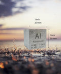 One Inch Aluminum Density Cube For Teaching And Lab Experiments Hands On STEM Tool For Students And Teachers 99.95 Percent Purity